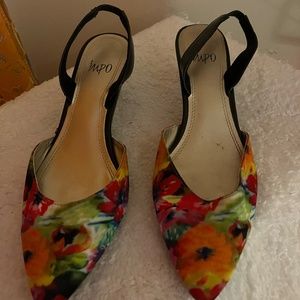 Impo open back pumps